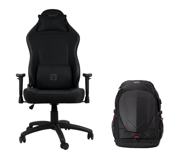 SMX Fotel gamingowy Askja + Gaming Backpack plecak na laptopa 17 - 1351992 - zdjęcie